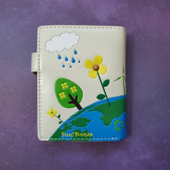 Mother Earth Wallet NWT - Shagwear - Cream Vegan Leather- New With Tags - Picture 2 of 4